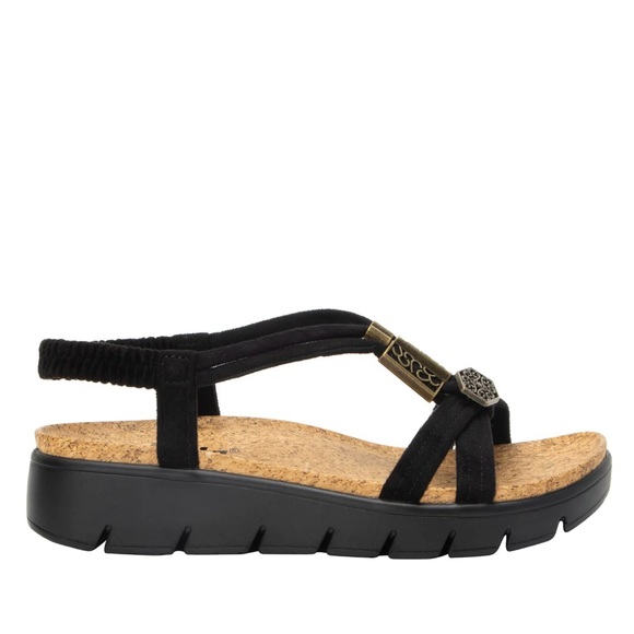 Alegria Casual Black Roz Adjustable Sandal SZ 36 NIB New in Box - Picture 7 of 8